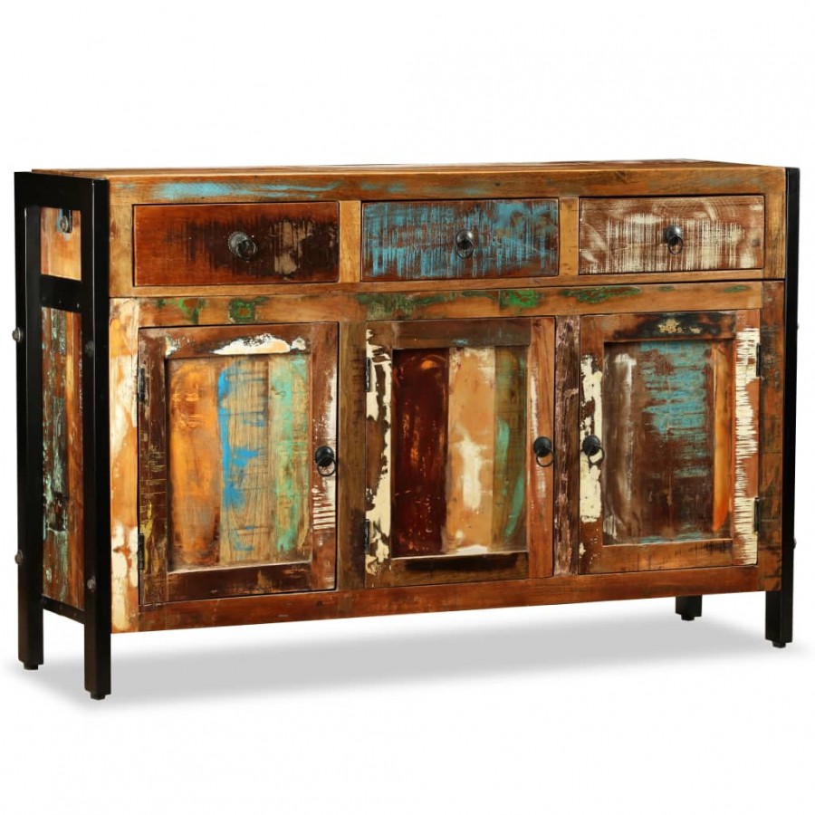 Buffet Bois de récupération massif 120 x 35 x 76 cm
