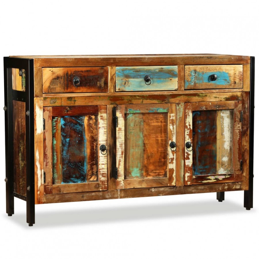 Buffet Bois de récupération massif 120 x 35 x 76 cm