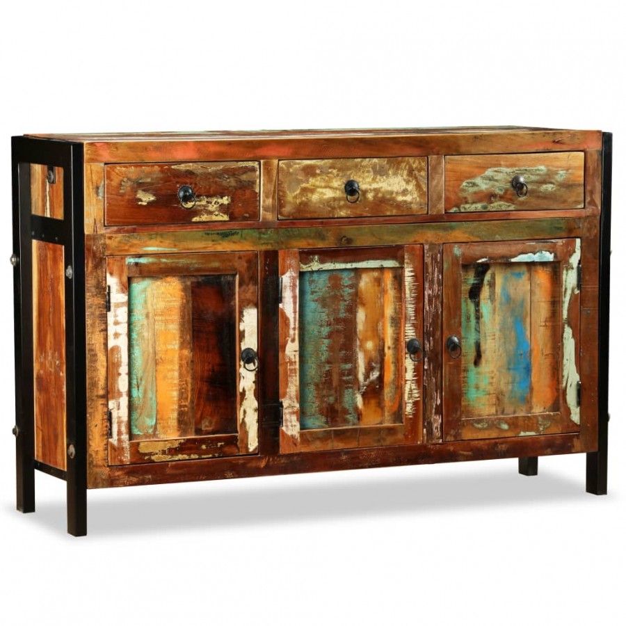 Buffet Bois de récupération massif 120 x 35 x 76 cm