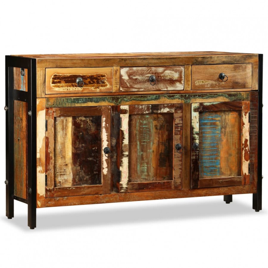 Buffet Bois de récupération massif 120 x 35 x 76 cm
