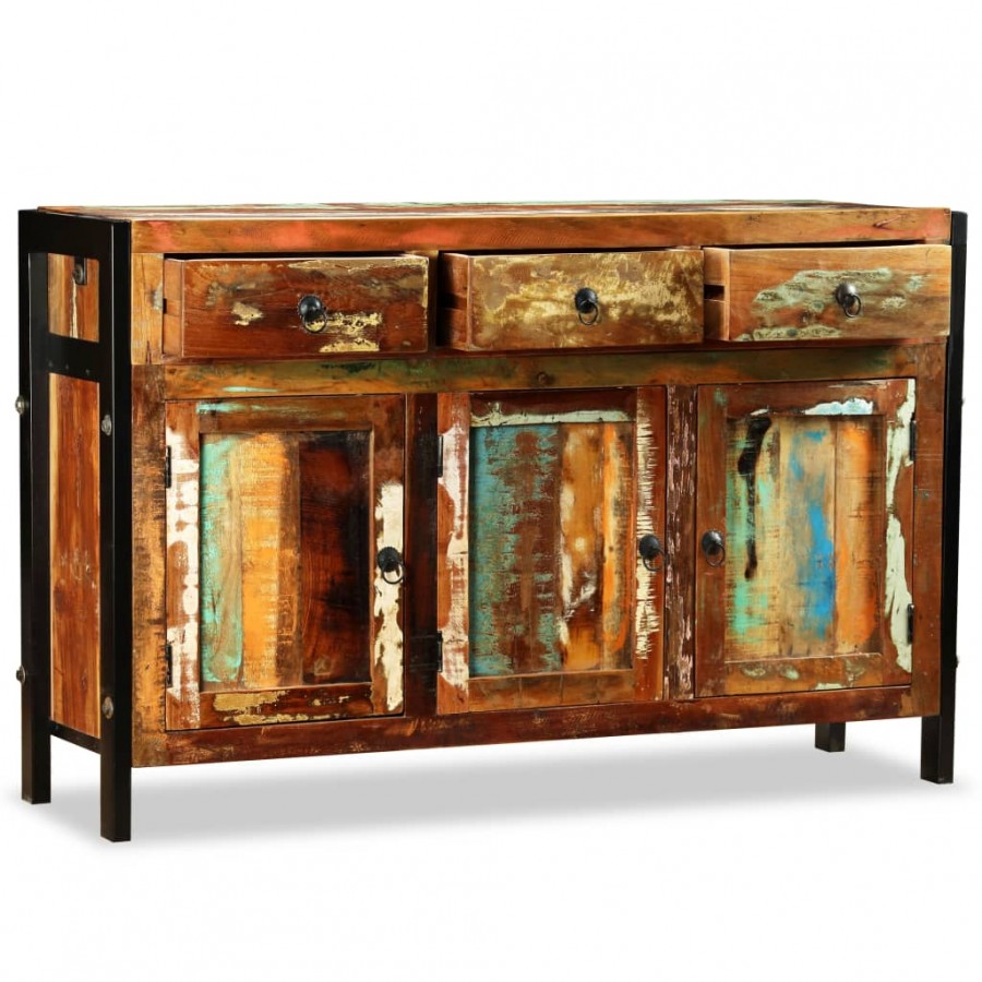 Buffet Bois de récupération massif 120 x 35 x 76 cm