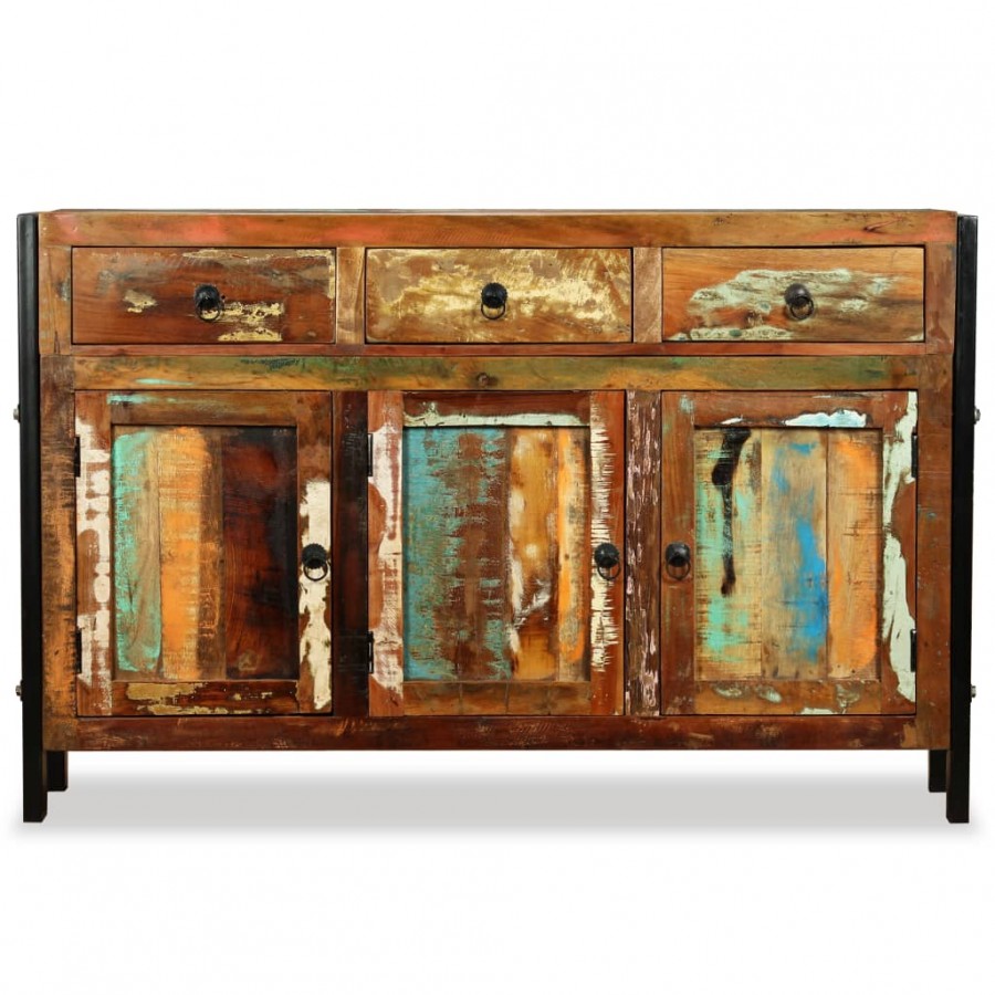 Buffet Bois de récupération massif 120 x 35 x 76 cm