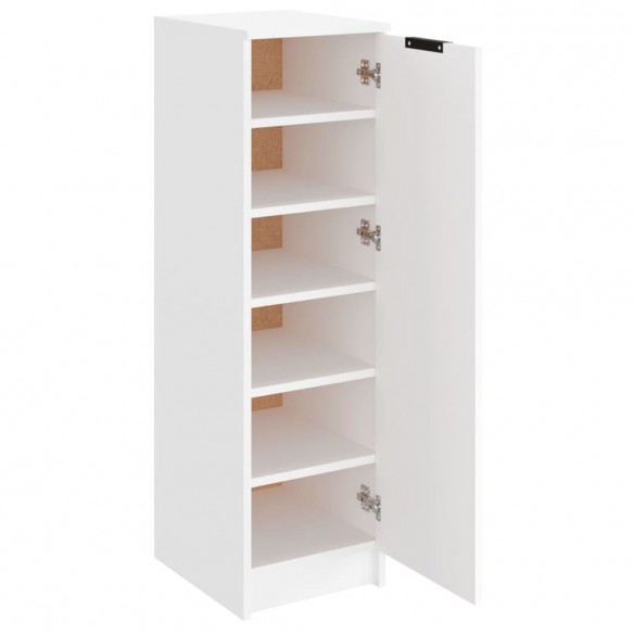 Armoire à chaussures Blanc 30x35x100 cm Bois d'ingénierie