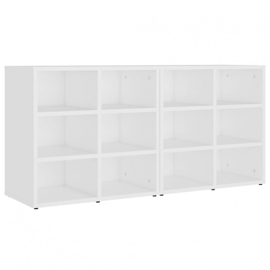 Armoires à chaussures 2 pcs Blanc 52,5x30x50 cm