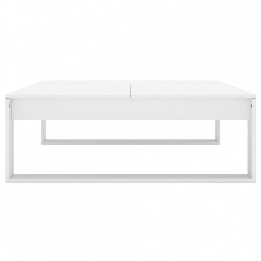 Table basse Blanc 100x100x35 cm Aggloméré Table basse Blanc 100x100x35 cm Aggloméré