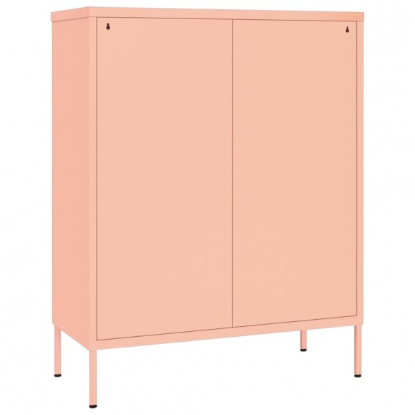 Armoire à tiroirs Rose 80x35x101,5 cm Acier