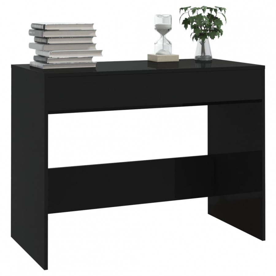 Bureau Noir 101x50x76,5 cm Aggloméré