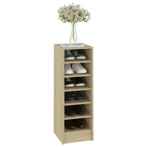 Armoire à chaussures Chêne Sonoma 31,5x35x90 cm Aggloméré