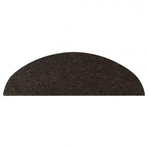 Tapis d'escalier auto-adhésifs 10 pcs anthracite 56x17x3 cm