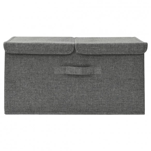 Boîte de rangement Tissu 50x30x25 cm Anthracite