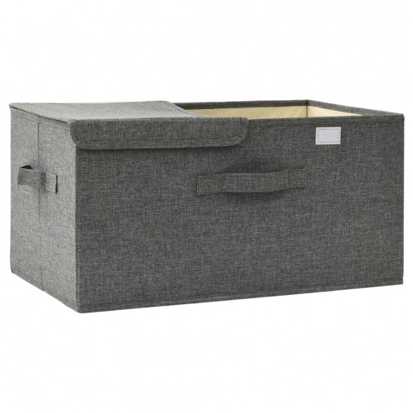 Boîte de rangement Tissu 50x30x25 cm Anthracite