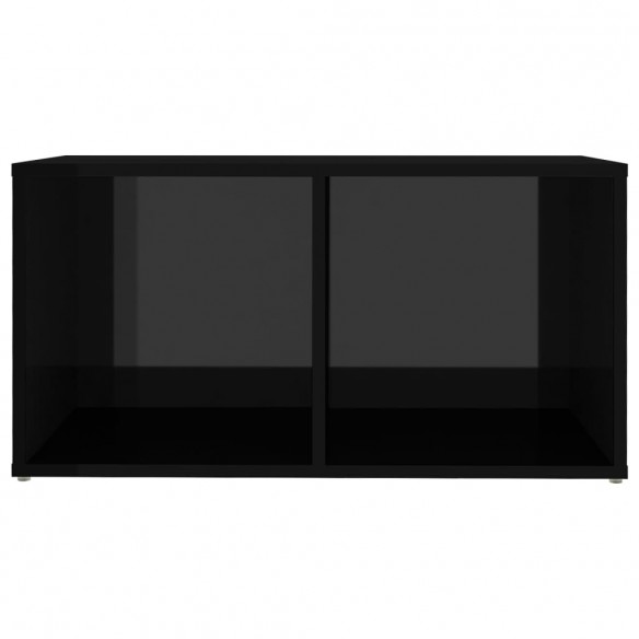 Meuble TV Noir brillant 72x35x36,5 cm Aggloméré