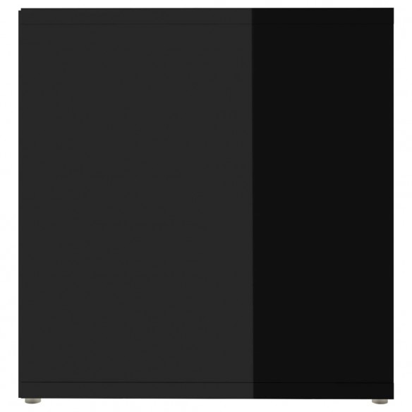 Meuble TV Noir brillant 72x35x36,5 cm Aggloméré