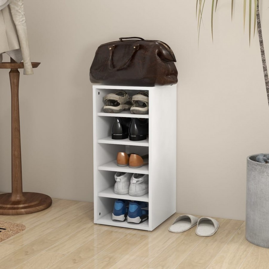 Armoire à chaussures Blanc 31,5x35x70 cm Aggloméré