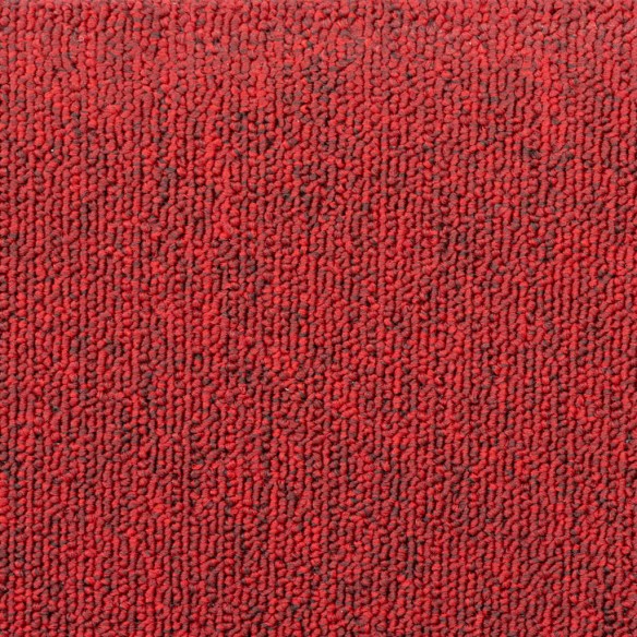 Tapis d'escalier 15 pcs Rouge bordeaux 65 x 24 x 4 cm