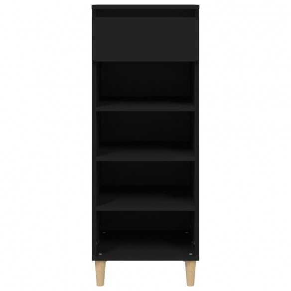 Armoire à chaussures Noir 40x36x105 cm Bois d'ingénierie