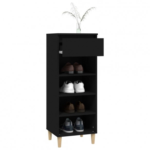 Armoire à chaussures Noir 40x36x105 cm Bois d'ingénierie