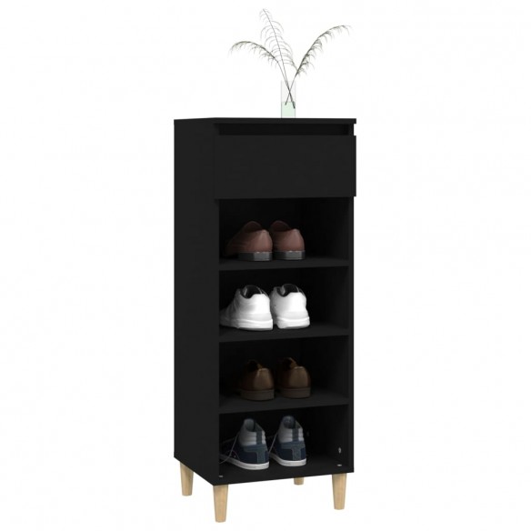 Armoire à chaussures Noir 40x36x105 cm Bois d'ingénierie