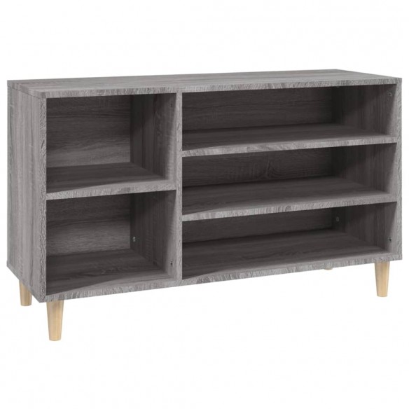 Armoire à chaussures Sonoma gris 102x36x60 cm Bois d'ingénierie