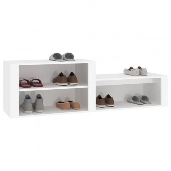 Armoire à chaussures Blanc 150x35x45 cm Bois d'ingénierie