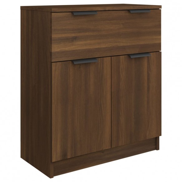 Buffets 3 pcs Chêne marron Bois d'ingénierie