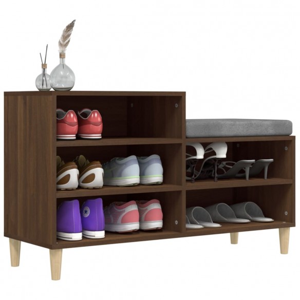 Armoire à chaussures Chêne marron 102x36x60cm Bois d'ingénierie