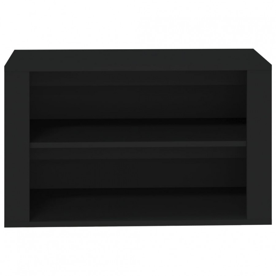 Étagère à chaussures Noir 75x35x45 cm 