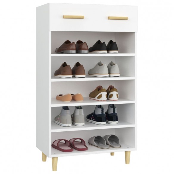 Armoire à chaussures Blanc 60x35x105 cm Bois d'ingénierie