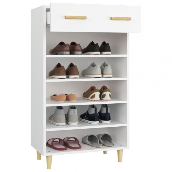 Armoire à chaussures Blanc 60x35x105 cm Bois d'ingénierie