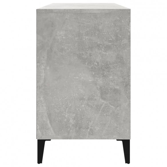 Armoire à chaussures Gris béton 102x36x60 cm Bois d'ingénierie