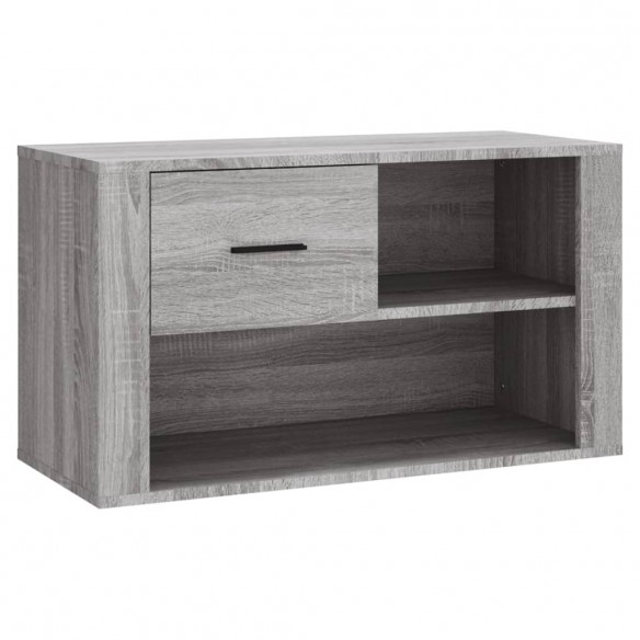 Armoire à chaussures Sonoma gris 80x35x45 cm Bois d'ingénierie