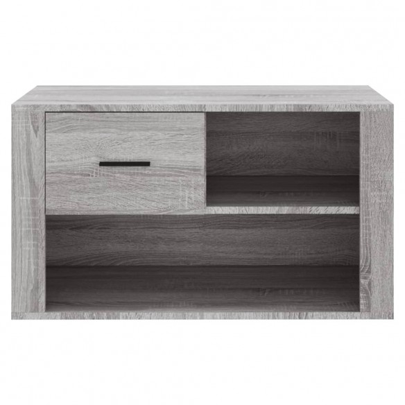 Armoire à chaussures Sonoma gris 80x35x45 cm Bois d'ingénierie