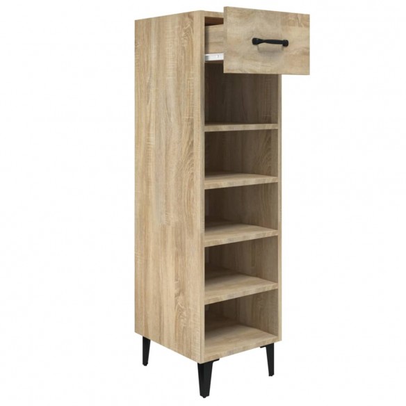 Armoire à chaussures Chêne Sonoma 30x35x105cm Bois d'ingénierie