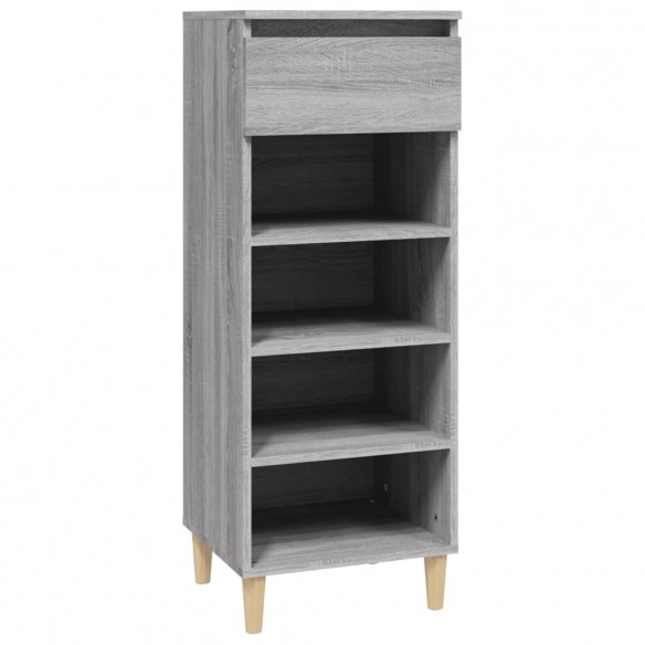 Armoire à chaussures Sonoma gris 40x36x105 cm Bois d'ingénierie