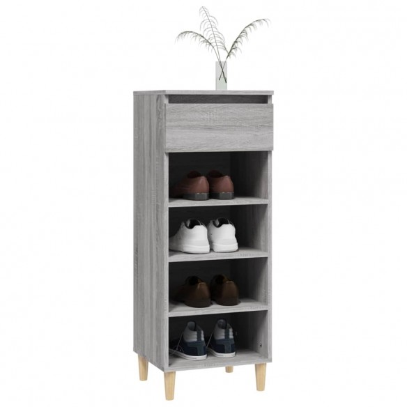 Armoire à chaussures Sonoma gris 40x36x105 cm Bois d'ingénierie