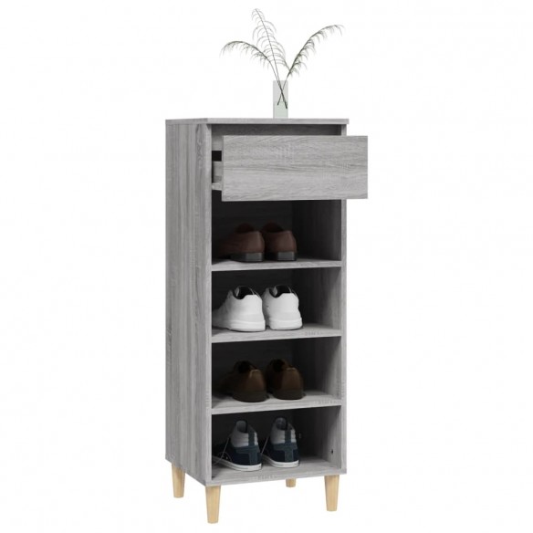 Armoire à chaussures Sonoma gris 40x36x105 cm Bois d'ingénierie