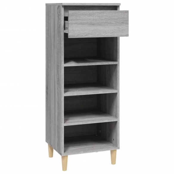 Armoire à chaussures Sonoma gris 40x36x105 cm Bois d'ingénierie