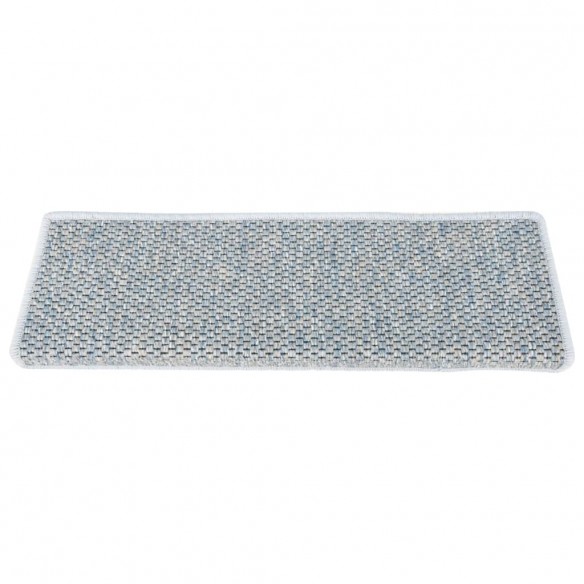 Tapis d'escalier autocollants 15 pcs 65x21x4 cm Bleu