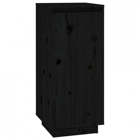 Armoire à chaussures Noir 35x35x80 cm Bois de pin massif