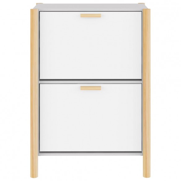 Armoire à chaussures Blanc 57,5x33x80 cm Bois d'ingénierie