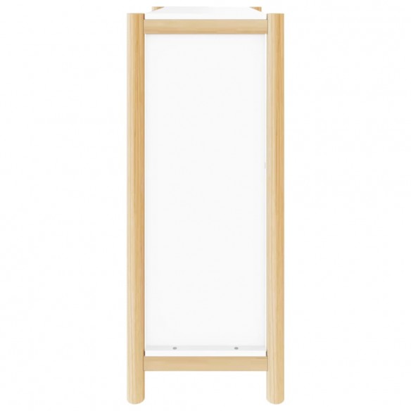 Armoire à chaussures Blanc 57,5x33x80 cm Bois d'ingénierie