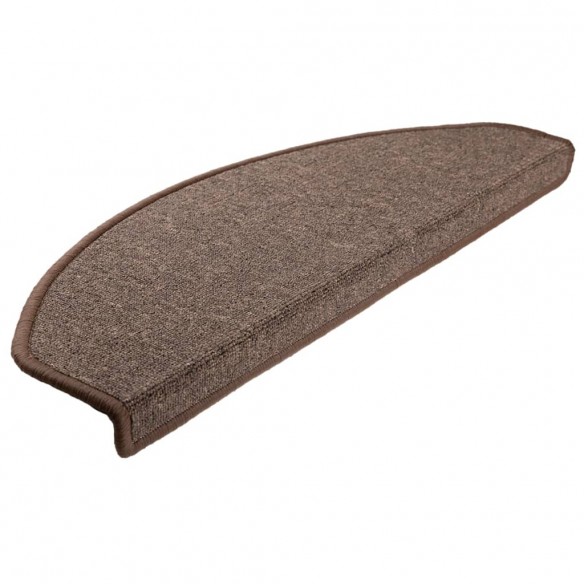 Tapis d'escalier 10 pcs 65x24x4 cm Marron café