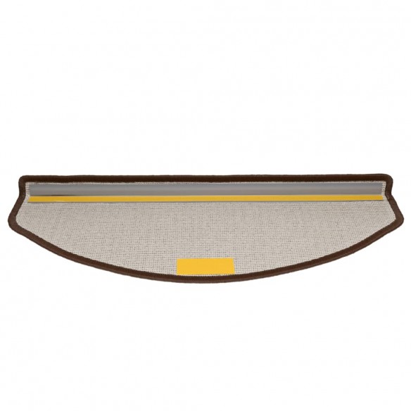 Tapis d'escalier 10 pcs 65x24x4 cm Marron café