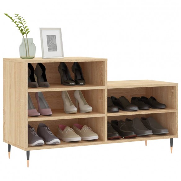 Armoire à chaussures Chêne sonoma 102x36x60cm Bois d'ingénierie