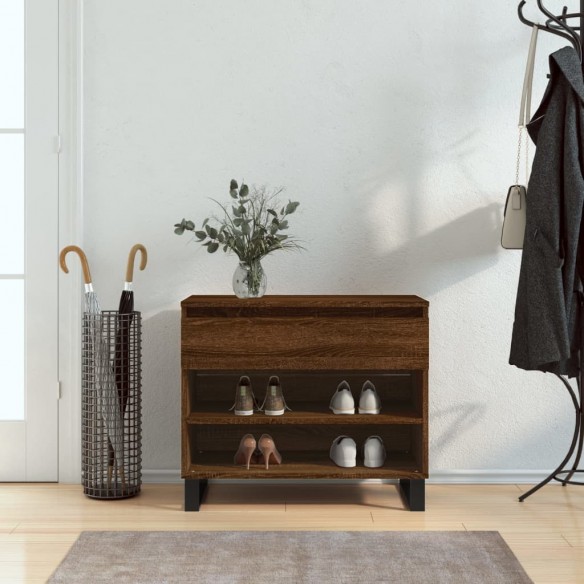 Armoire à chaussures Chêne marron 70x36x60 cm Bois d'ingénierie