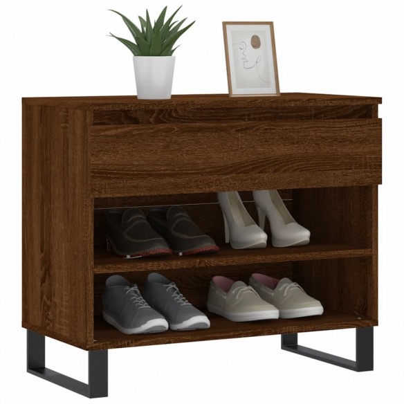 Armoire à chaussures Chêne marron 70x36x60 cm Bois d'ingénierie