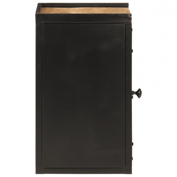 Armoire de salle de bain 40x30x50 cm fer et bois de manguier