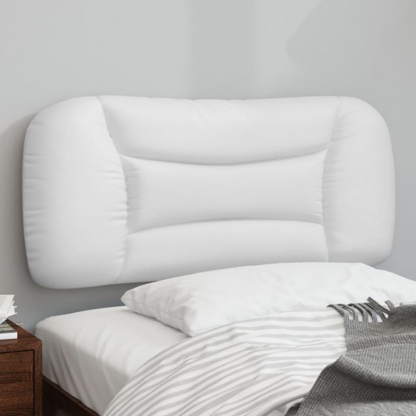 Coussin de tête de lit blanc 80 cm similicuir