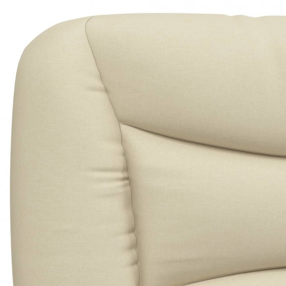 Coussin de tête de lit crème 200 cm tissu