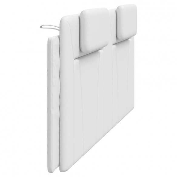 Coussin de tête de lit blanc 200 cm similicuir